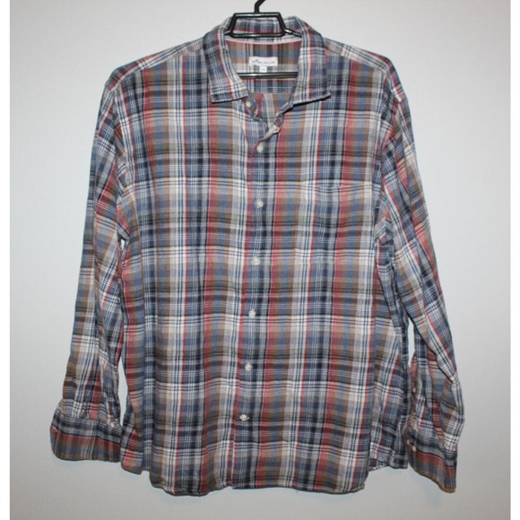 Peter Millar Mountainside Juno Dunes Multi-Plaid Sport Shirt Men's XXL H13924 - Picture 9 of 9